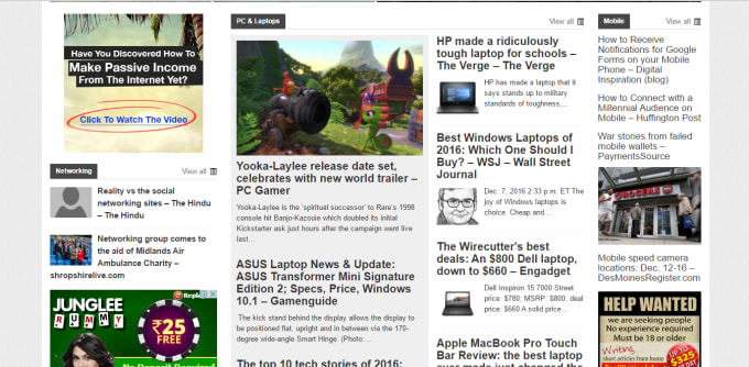 I will create Killer Design Mobile Friendly TECH News Website
