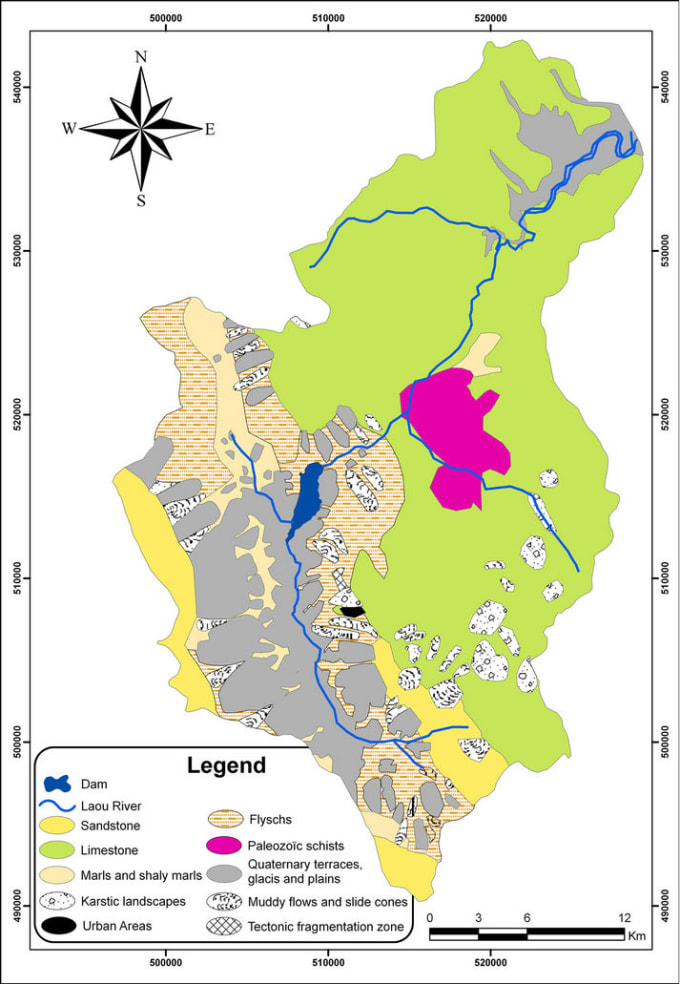 I will create maps using GIS