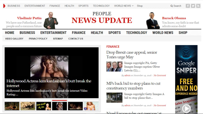 I will create Mobile Friendly  Automatic News Website