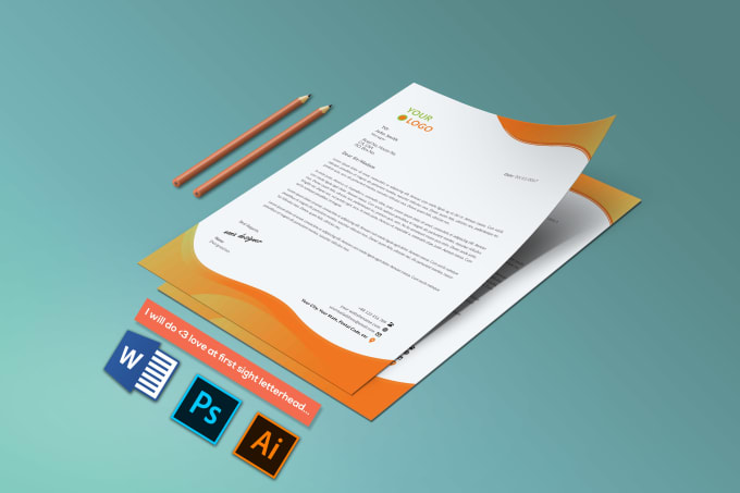 I will create professional look letterhead