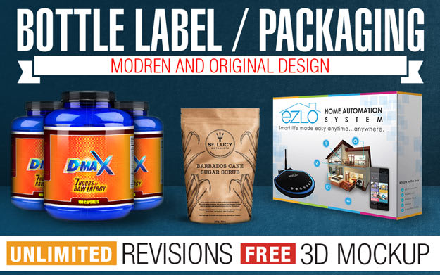 I will create professional package design and 3d mockup