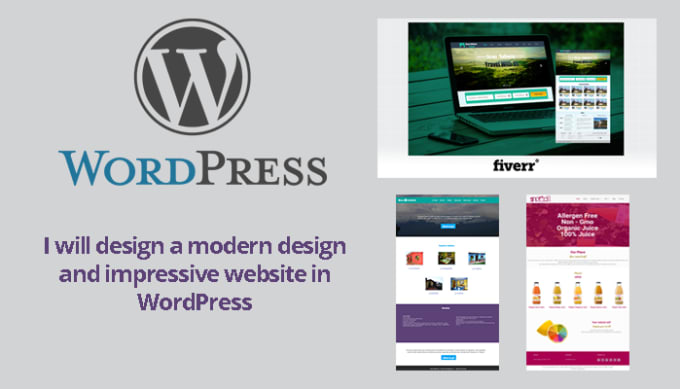 I will design a modern design and impressive website in wordpress