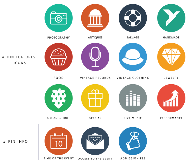 I will design a set of 10 mono or multi color vector flat icons