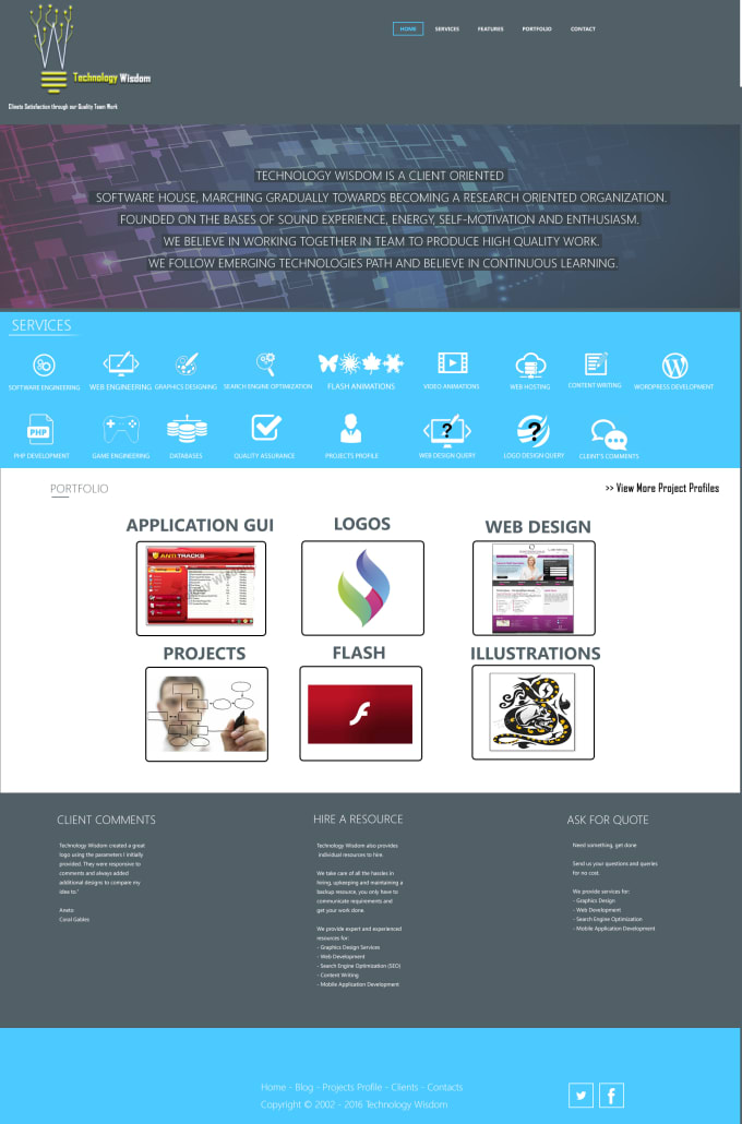 I will design a webpage in  photoshop with logo with unlimited