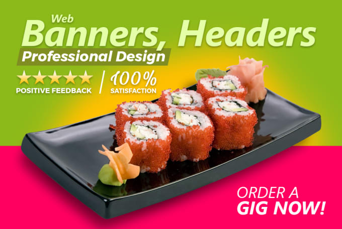 I will design an attractive and professional website banner