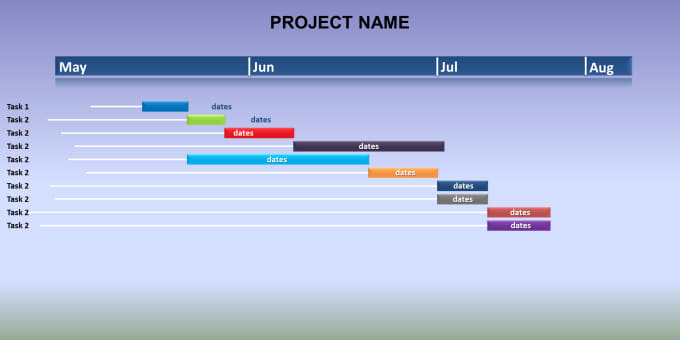 I will design any timeline for your project