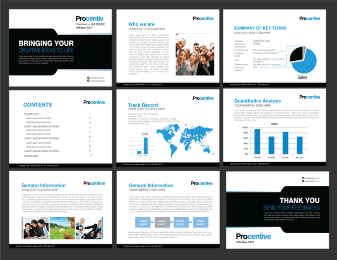 I will design business powerpoint presentation