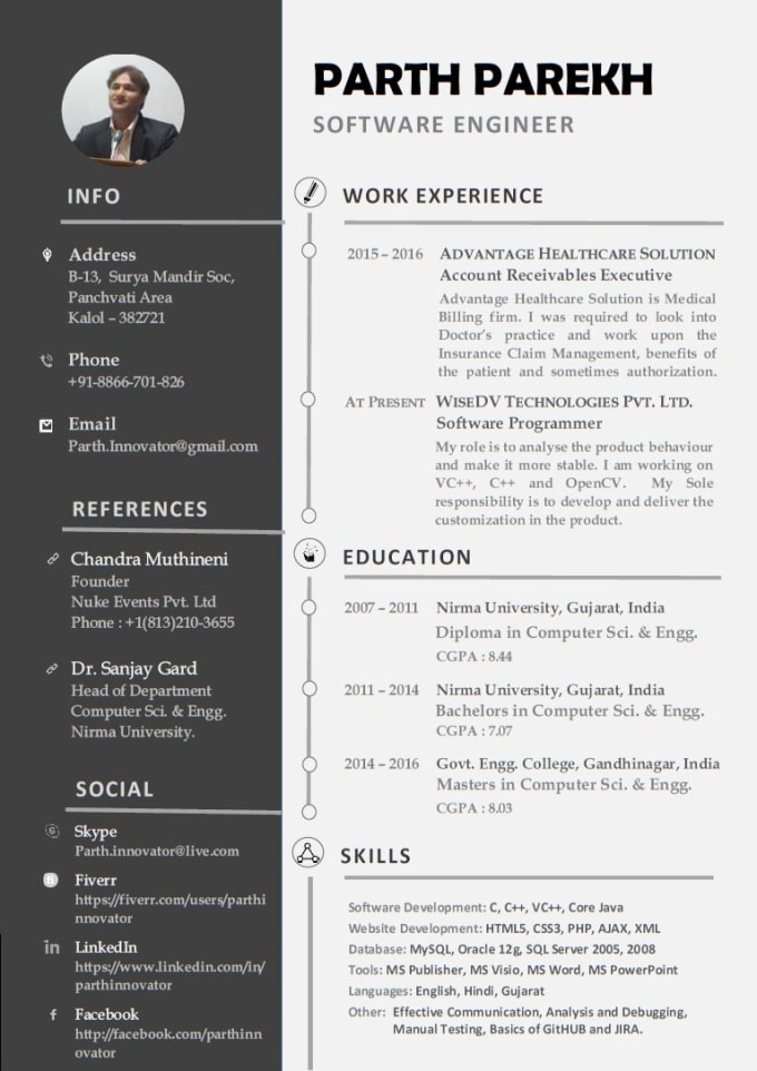 I will design Creative and Professional Resume