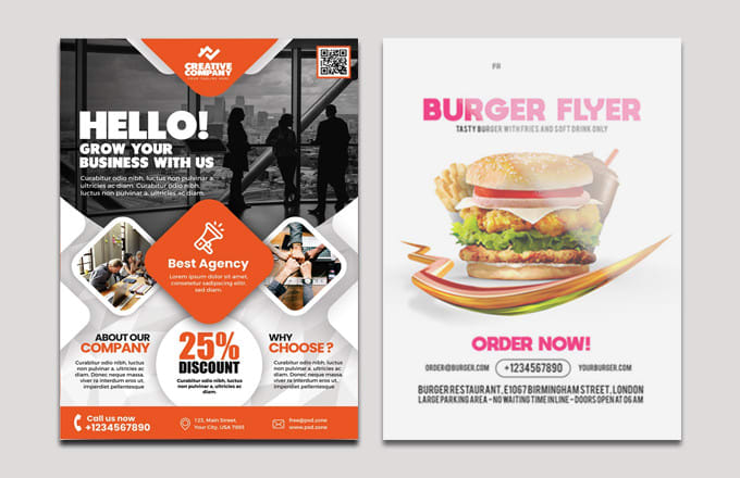 I will design flyer, poster, brochure for print and social media