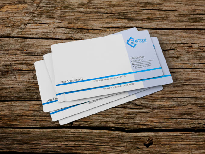 I will design professional compliment slip for business