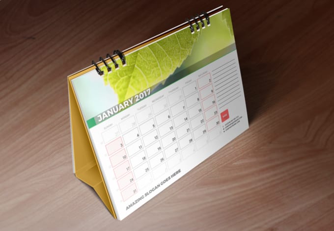 I will design professional wall or desk calendar 2020