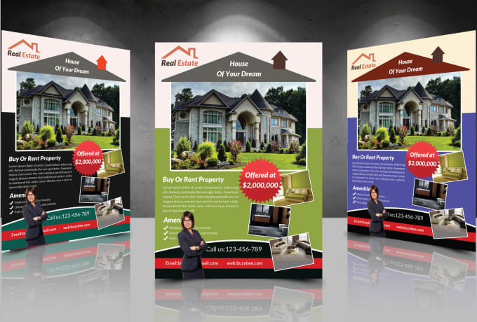 I will design real estate flyer,corporate flyer,business flyer