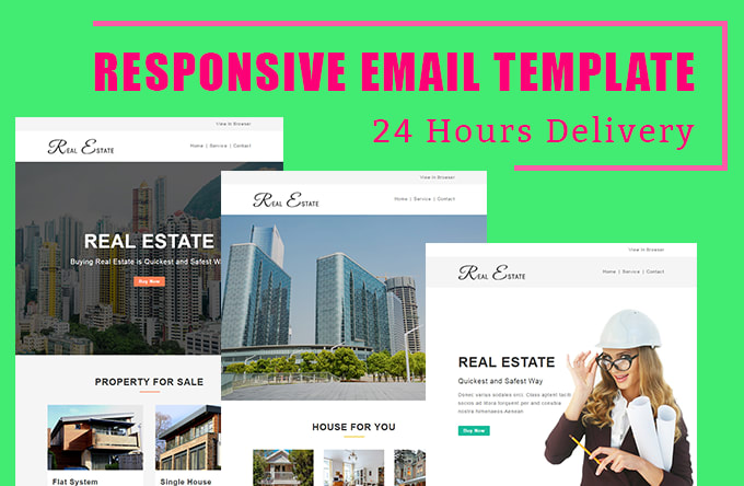 I will design responsive mailchimp email template