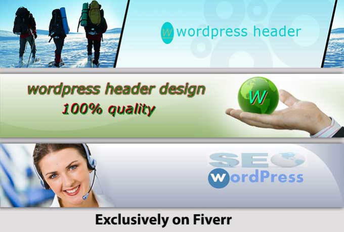 I will design top quality header and banner for your WordPress site