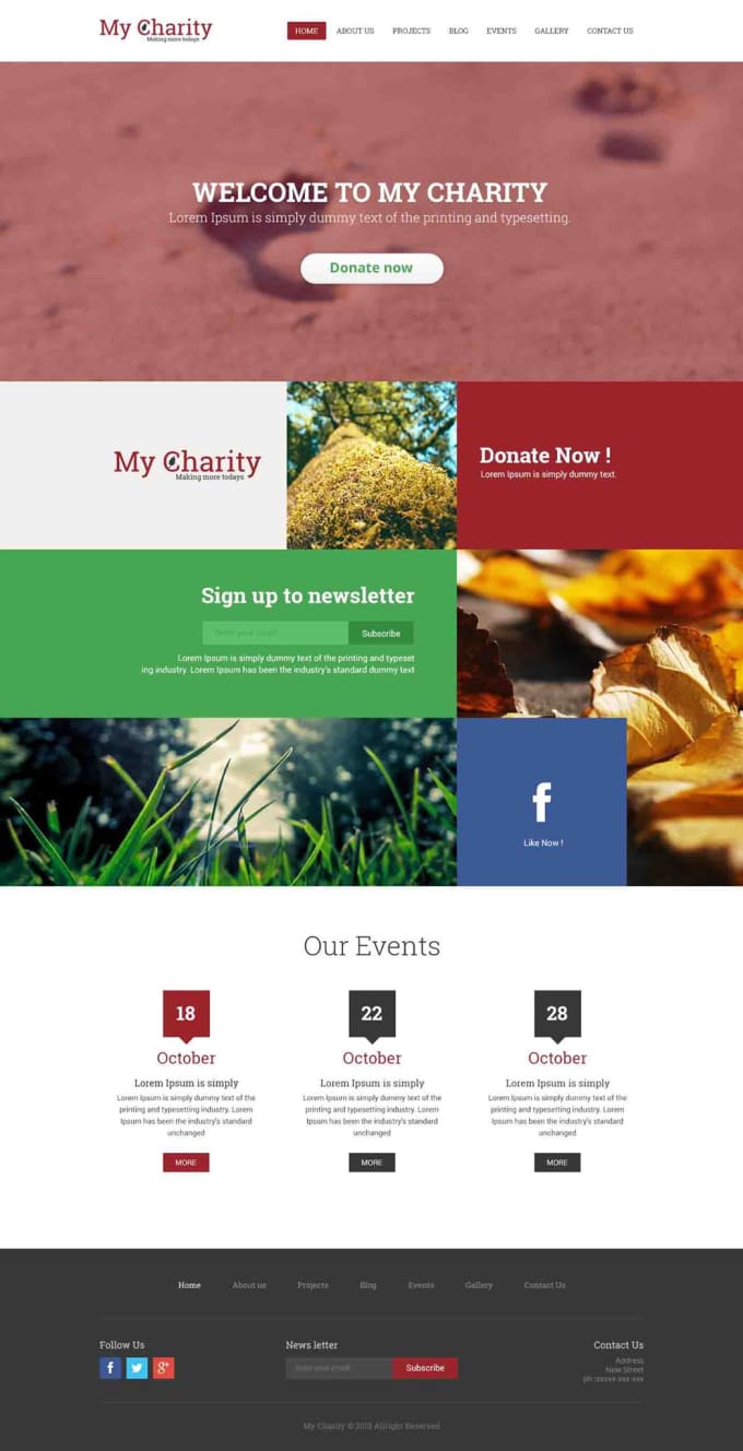I will design websites and web templates