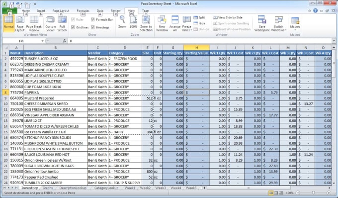 I will do all excel tasks like chart formula ,convert PDF