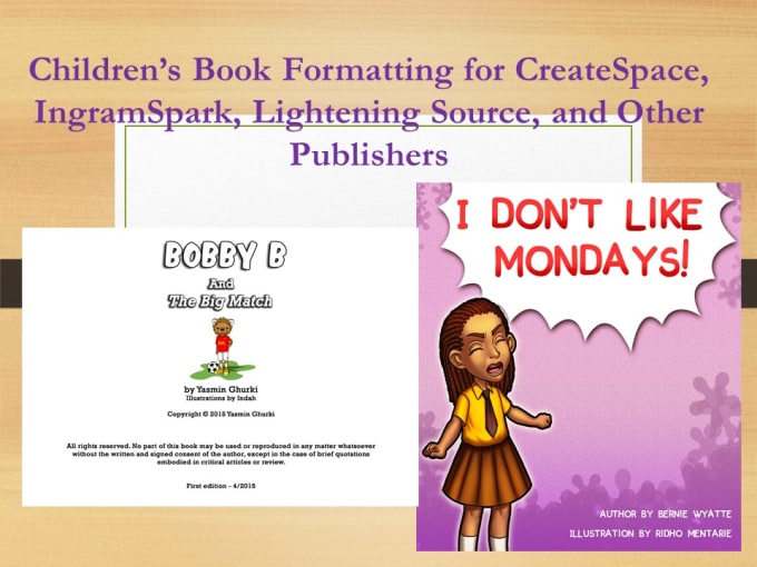 I will do childrens book formatting in indesign
