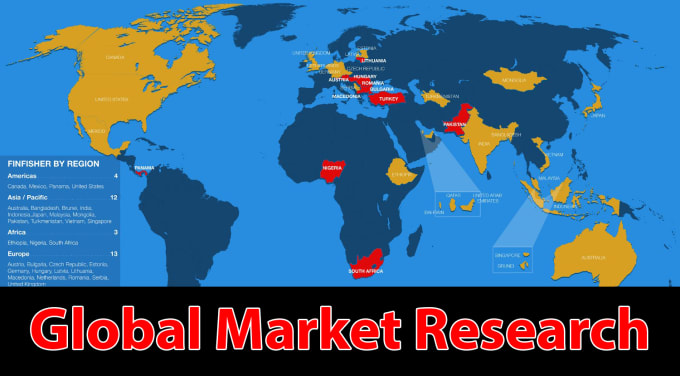 I will do market research on any country