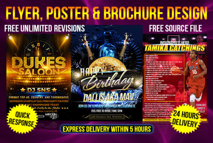 I will do nice event flyer, club and sports flyer
