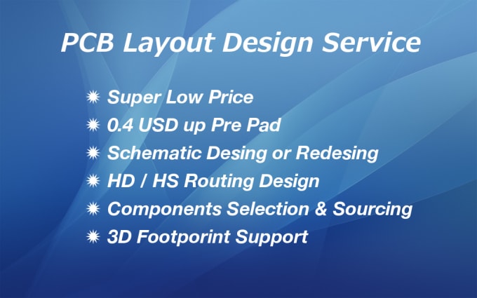 I will do PCB layout design service