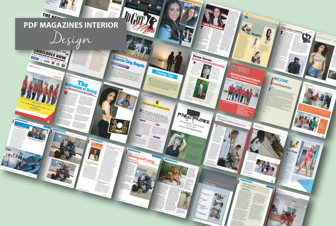 I will do pdf magazines interior design for you