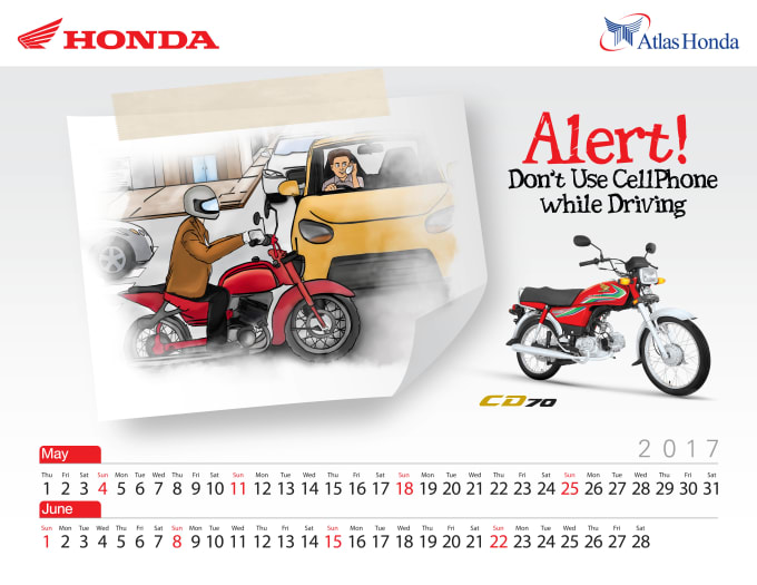 I will do professional full page or desk calendar design