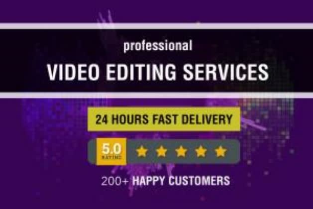 I will do professional video editing and post production