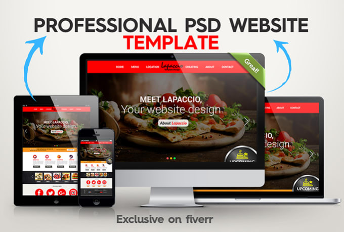 I will do PSD landing page design