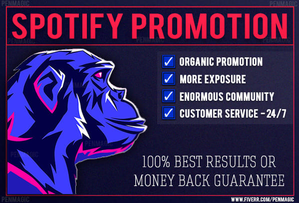 I will do trendy spotify music promotion, spotify promotion