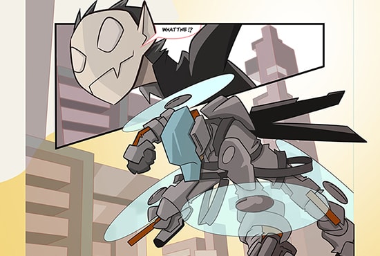 I will draw a full comic book page