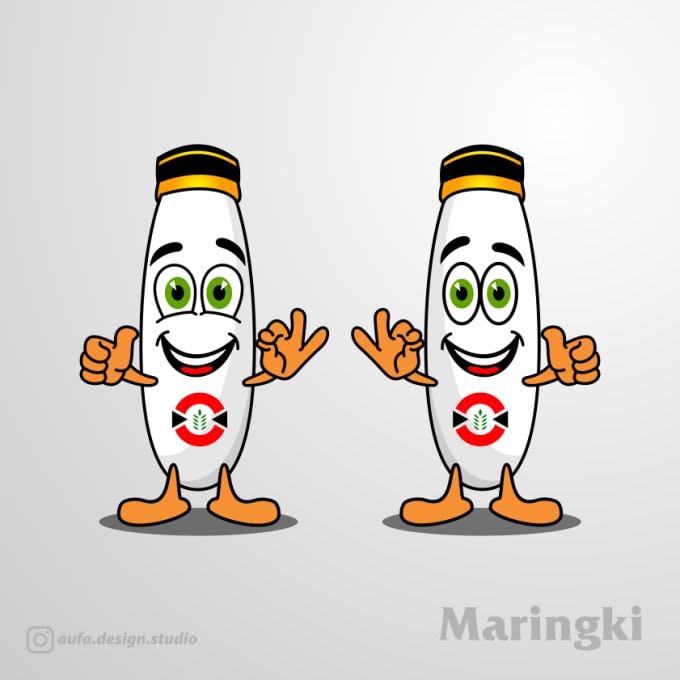 I will draw any object as a cartoon character