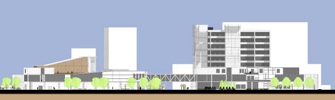 I will draw architectural elevations and sections
