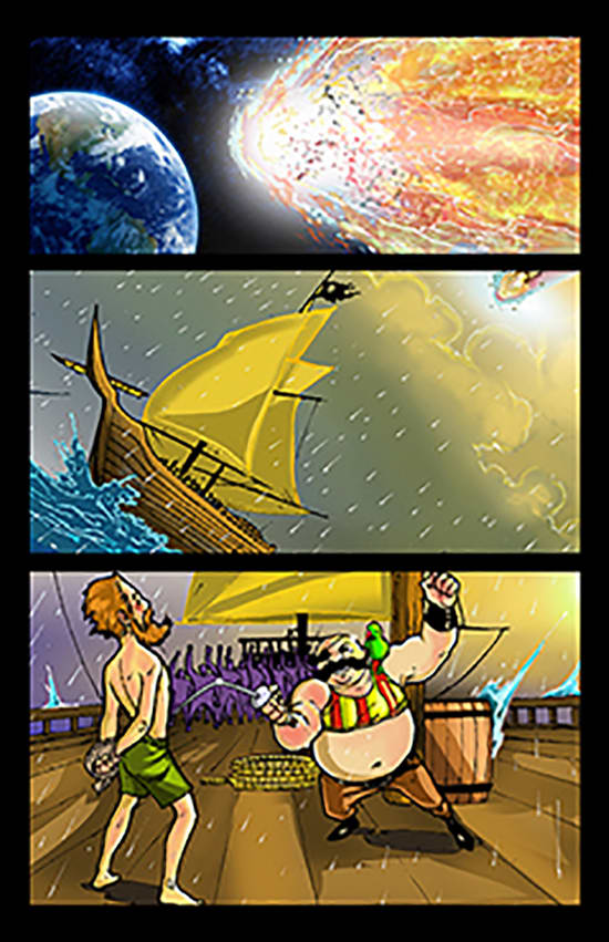 I will draw comics books for  you
