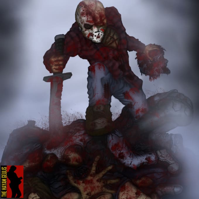 I will draw HQ horror or fantasy for your cover  artwork