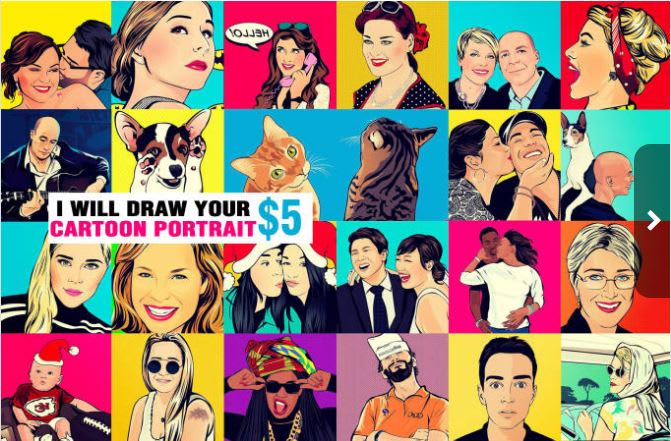 I will draw you as cartoon portrait