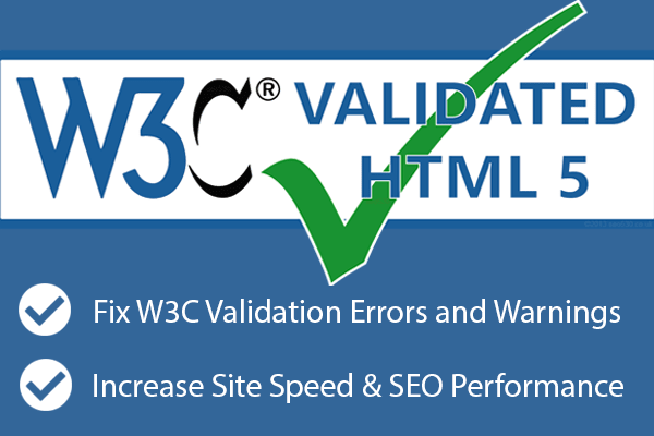 I will fix w3c validation errors and warnings in 24 hours