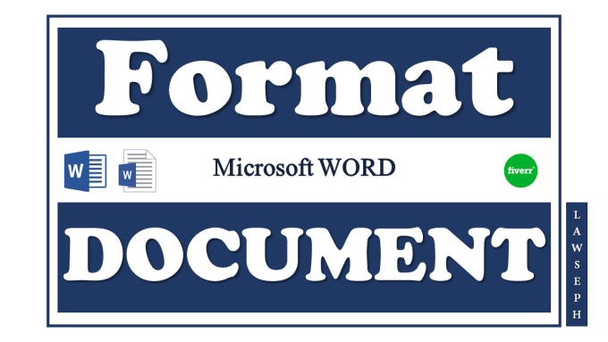 I will format and redesign your word document