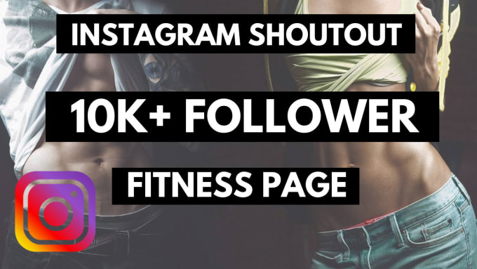 I will give you a shoutout for on my 10k fitness instagram page