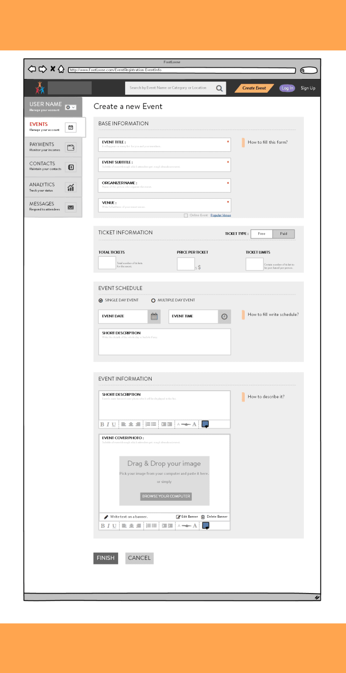 I will help to design wireframes