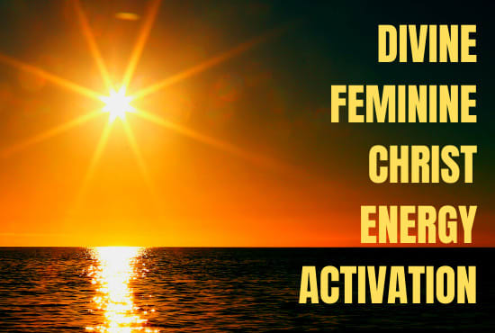 I will initiate you into the divine feminine christ energy