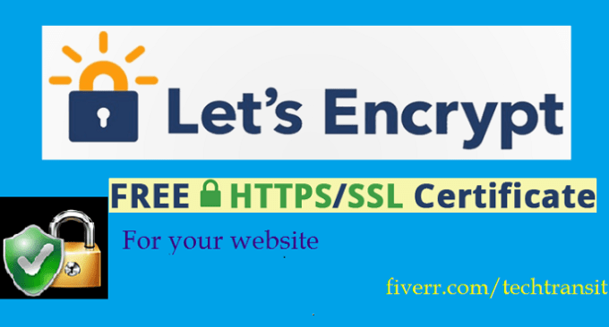 I will install lets encrypt free ssl,autorenew with green padlock