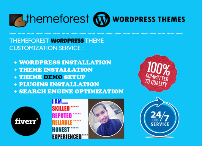 I will install themeforest WordPress theme as your desire