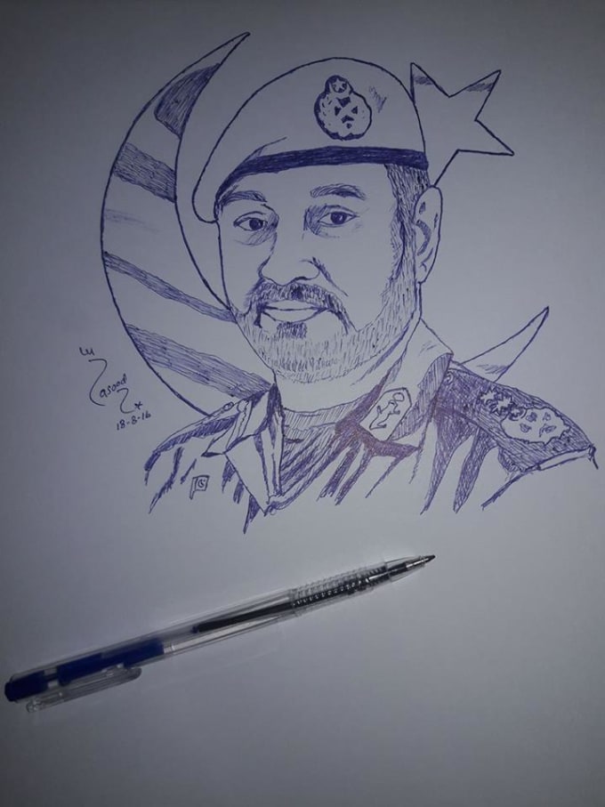 I will make amazing sketch of yourself with colors too