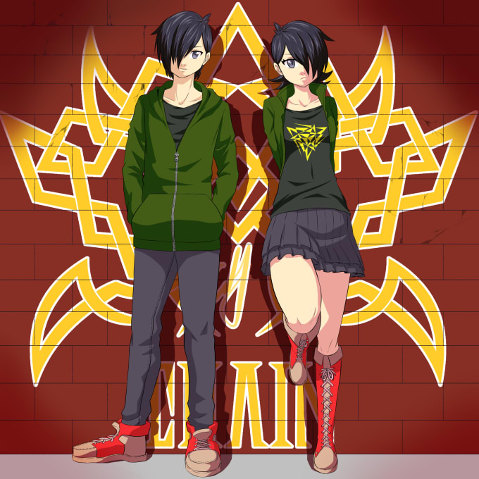 I will make an anime or manga illustration for you