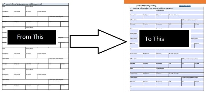 I will make fillable PDF forms