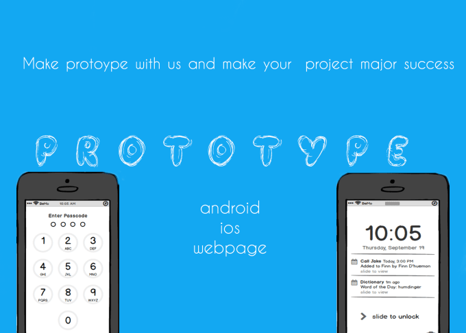 I will make your app, web app prototype with best user experience