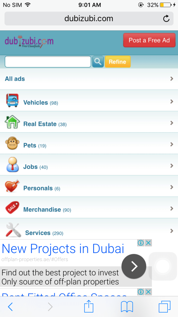 I will post banner ads on my website based in middle east