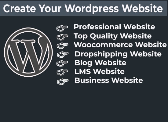 I will professional wordpress website and woocommerce website