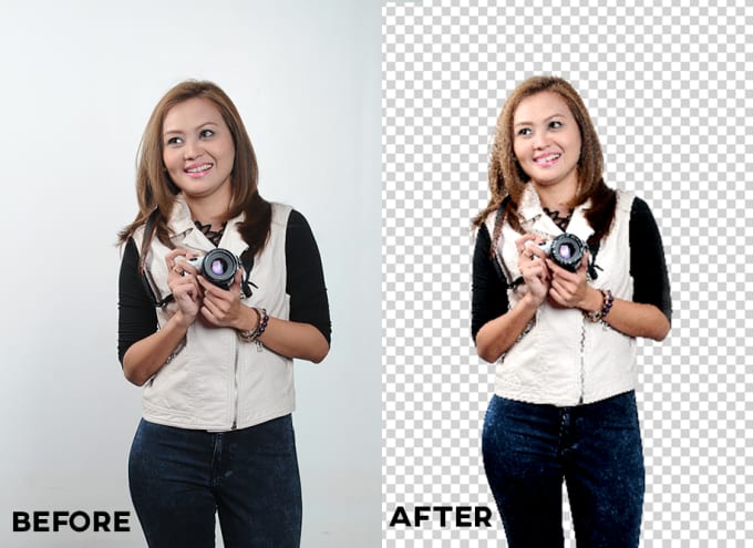 I will professionally remove backgrounds of 5 pictures