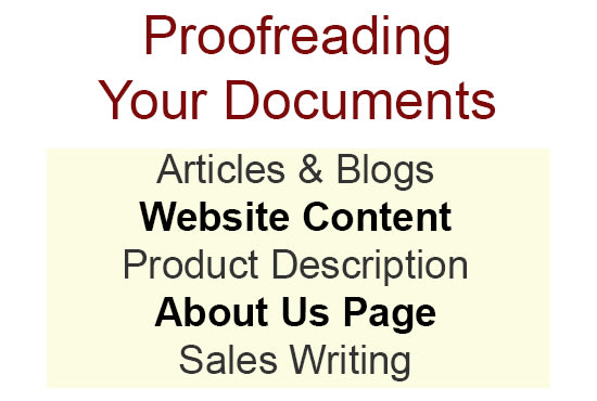 I will proofread and edit your web content